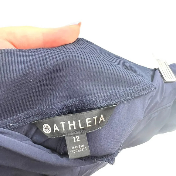 Athleta Brooklyn Mid Rise Ankle Pant Navy Blue Size 12 - Picture 11 of 13